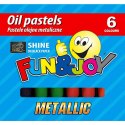 Pastele olejne metaliczne 6 kol. Fun&Joy (FJ-POM6)