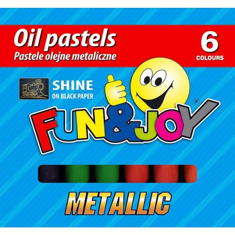 Pastele olejne metaliczne 6 kol. Fun&Joy (FJ-POM6)