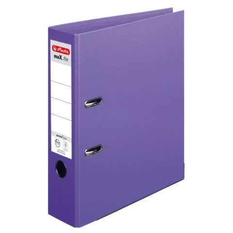 Segregator dźwigniowy Max.File 10834414 Voll A4 80mm fioletowy Herlitz (300002684)