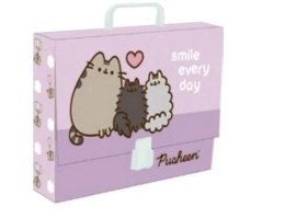 Teczka kartonowa na zatrzask Puscheen A4 fioletowy Unipap