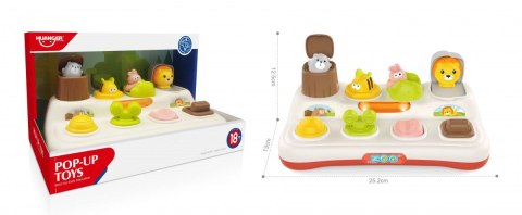 Zabawka edukacyjna Interaktywna Pop-Up Zwierzątka Światła Lean (22790)