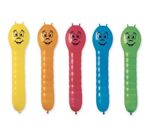 Balon gumowy Dżdżowniczki, 70 cm / 5 szt. mix 700mm Godan (GB/PG95)