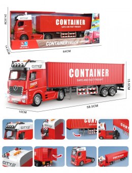 Ciężarówka transportowa czerwona Lean (23114)