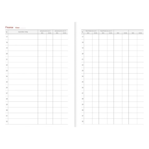 Kalendarz nauczyciela książkowy (terminarz) PCV EKO bezbarwny B6 Wydawnictwo Wokół Nas (A5TN089B)