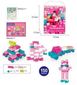 Klocki konstrukcyjne różowe 150 el. Lean (23506)