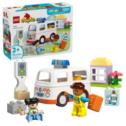 Klocki konstrukcyjne Duplo Karetka z kierowcą Lego (10447)