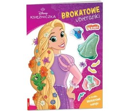 Książeczka edukacyjna Disney Księżniczka. Brokatowe Ubieranki Ameet (SDLB 9107)