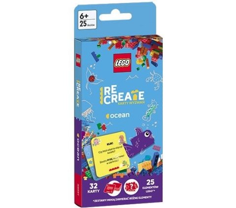 Książeczka edukacyjna LEGO® Recreate. Karty Wyzwań. Ocean Ameet (ACP 6605)