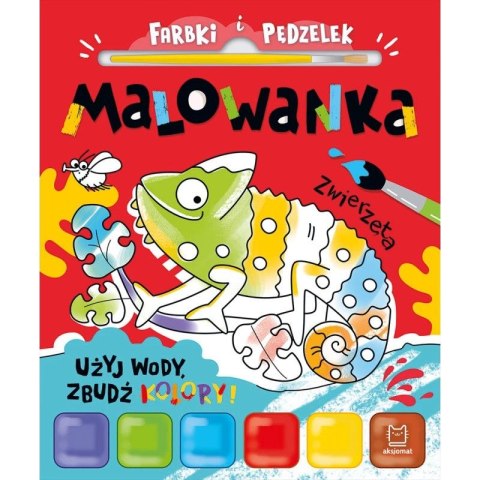 Książka dla dzieci Użyj wody, zbudź kolory! Zwierzęta Aksjomat