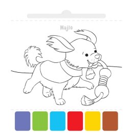 Książka dla dzieci Użyj wody, zbudź kolory! Zwierzęta Aksjomat