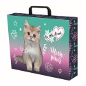 Teczka kartonowa na zatrzask My Little Friend Kitty Party A4 mix Unipap
