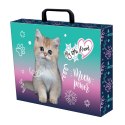 Teczka kartonowa na zatrzask My Little Friend Kitty Party A4 mix Unipap