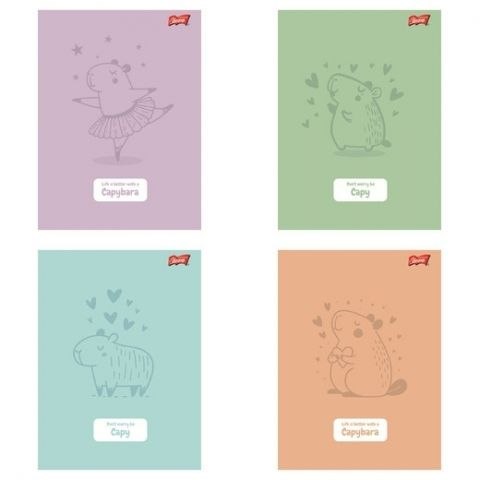 Zeszyt Capybara A5 32k. 70g krata Unipap