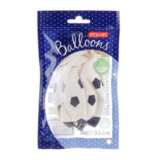 Balon gumowy gumowy biały piłka 30 cm/6 sztuk biały 300mm Partydeco (SB14P-299-008B-6)
