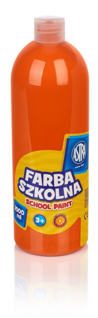Farby plakatowe szkolne kolor: pomarańczowy 1000ml 1 kolor. Astra