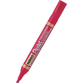 Marker permanentny wkład czerwony 1,2-4,5mm ścięta końcówka Pentel