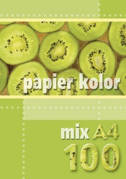 Papier kolorowy Kreska A4 - mix 80g