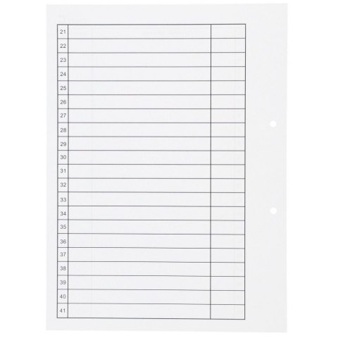 Przekładka alfabetyczna A4 biała 50k C Warta (1824-339-013)