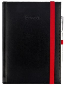 Kalendarz nauczyciela książkowy (terminarz) CZARNY NEBRASKA Z GUMKĄ A5 Wydawnictwo Wokół Nas (A5TN070B-)