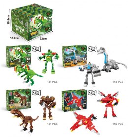 Klocki konstrukcyjne dinozaury 2w1 Lean (23564)