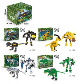 Klocki konstrukcyjne dinozaury 2w1 Lean (23566)