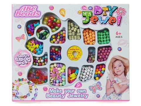 Koraliki dla dziewczynki zestaw do robienia bransoletek Adar (606524)