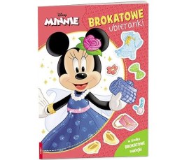 Książeczka edukacyjna Minnie. Brokatowe Ubieranki Ameet (SDLB 9108)