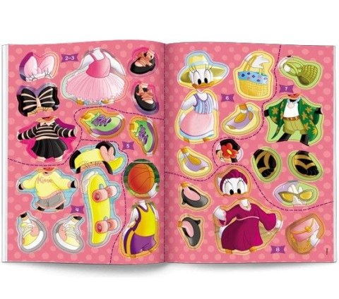 Książeczka edukacyjna Minnie. Brokatowe Ubieranki Ameet (SDLB 9108)