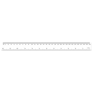 Linijka plastikowa 30cm przeźroczysta 30cm Tetis (BL-002C (400))