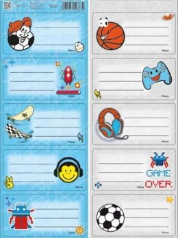 Naklejka na zeszyt Chlopiec Beniamin