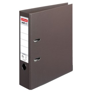 Segregator dźwigniowy Max.File 10834463 Voll A4 80mm brązowy ciemny Herlitz (300002687)