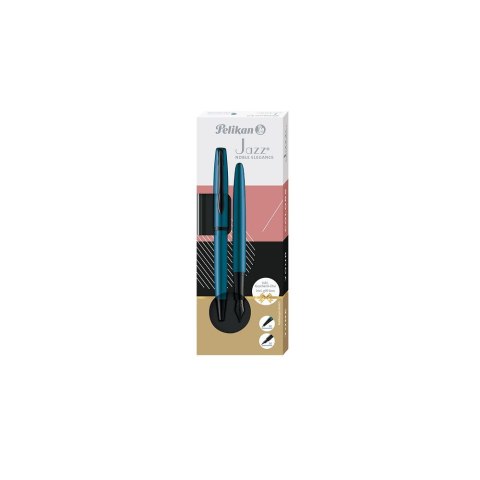 Zestaw piśmienniczy Jazz Noble Elegance Aqua pióro+długopis Pelikan (400198413)