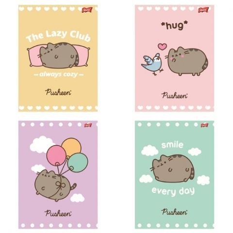 Zeszyt Pusheen A5 32k. 70g krata Unipap