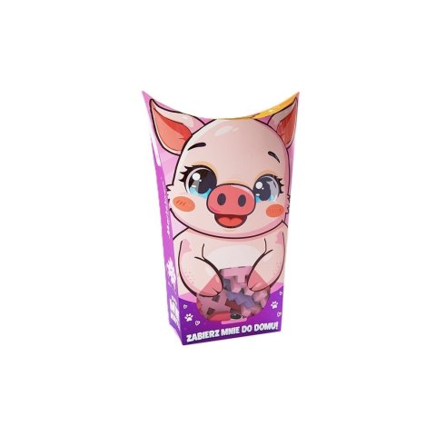 Klocki konstrukcyjne Mini Waffle Pocket Pets Świnka Marioinex (5903033906903)