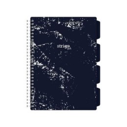 Kołozeszyt (kołonotatnik) MARMUR granatowy B5 100k. 80g krata Strigo (PADS029)