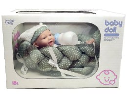 Lalka bobas z kocykiem i butelką [mm:] 250 Adar (611870)