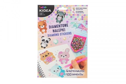 Mozaika Wesołe zwierzęta NAKLEJKI DIAMENTOWE Kidea (NDWZKA)