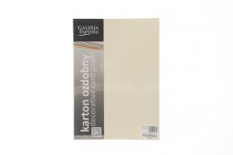 Papier ozdobny (wizytówkowy) ryps kremowy A4 kremowy 240g Galeria Papieru (201812)