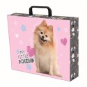 Teczka kartonowa na zatrzask My Little Friend Sweet Pomeranian mix Unipap