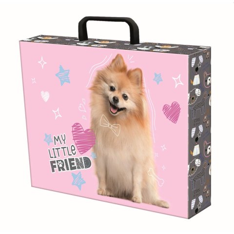Teczka kartonowa na zatrzask My Little Friend Sweet Pomeranian mix Unipap