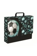 Teczka kartonowa na zatrzask Neon Football A4 czarny [mm:] 330x90 Unipap