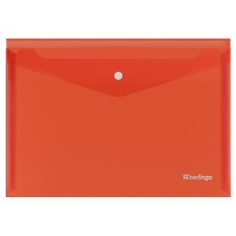 Teczka plastikowa na zatrzask A5 czerwony 200 mic. Berlingo (352660)