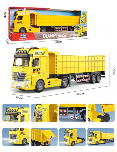 Ciężarówka transportowa żółta Lean (23113)