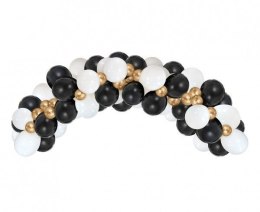 Girlanda balonowa B&C biało-złoto-czarna, 70 szt. Godan (GB-ZC70)