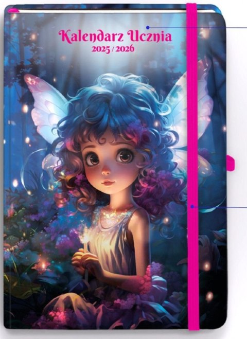 Kalendarz książkowy (terminarz) UCZNIA ELF A6 Antra (2025/2026)