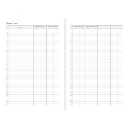 Kalendarz nauczyciela książkowy (terminarz) GRANAT NEBRASKA Z GUMKĄ A5 Wydawnictwo Wokół Nas (A5TN070B-)