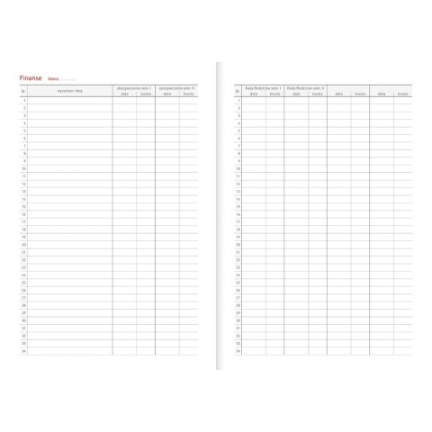 Kalendarz nauczyciela książkowy (terminarz) GRANAT NEBRASKA Z GUMKĄ A5 Wydawnictwo Wokół Nas (A5TN070B-)