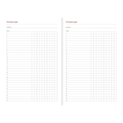 Kalendarz nauczyciela książkowy (terminarz) EKO bezbarwny A5 Wydawnictwo Wokół Nas (A5TA072B)