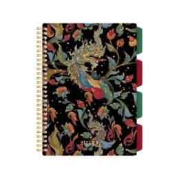 Kołozeszyt (kołonotatnik) JAPONIA SMOK B5 100k. 80g krata Strigo (PADS072)