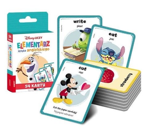 Książeczka edukacyjna Disney Uczy. Elementarz języka angielskiego. Karty Ameet (UEK 9302)